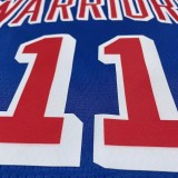 Warriors THOMPSON #11 Blue 75th Anniversary Retro NBA Jersey