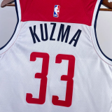 22-23 Wizards KUZMA #33 White Top Quality Hot Pressing NBA Jersey
