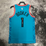 SUNS Booker #1 Blue Top Quality Hot Pressing NBA Jersey