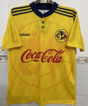 1998-1999 Club America Yellow Retro Soccer Jersey