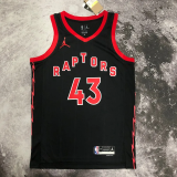 22-23 RAPTORS SIAKAM #43 Black red Top Quality Hot Pressing NBA Jersey (Trapeze Edition)