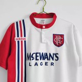 1996-1997 Rangers Away White Retro Soccer Jersey