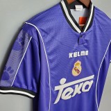 1997-1998 RMA Away Blue Retro Soccer Jersey