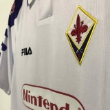 1998 Fiorentina Away White Retro Soccer Jersey