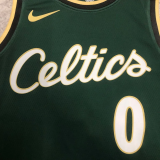 22-23 Celtics TATUM #0 Green City Edition Top Quality Hot Pressing NBA Jersey