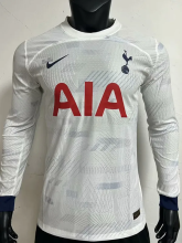 23-24 TOT Home Long Sleeve Player Version Soccer Jersey
