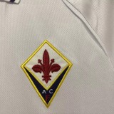 1998 Fiorentina Away White Retro Soccer Jersey