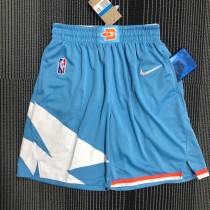 21-22 Clippers Blue City Edition Top Quality TrainingPants