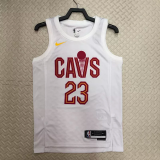 22-23 Cleveland Cavaliers JAMES #23 White Top Quality Hot Pressing NBA Jersey