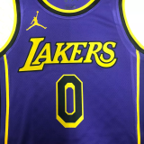 22-23 LAKERS WESTBROOK #0 Purple Top Quality Hot Pressing NBA Jersey (Trapeze Edition)