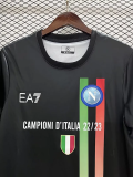 2023 Napoli CAMPION Black T-Shirts