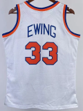1991-92 KNICKS EWING #33 White Retro Top Quality Hot Pressing NBA Jersey