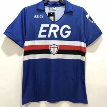 1990-1991 Sampdoria Home Retro Soccer Jersey