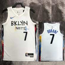 22-23 Nets DURANT #7 White City Edition Top Quality Hot Pressing NBA Jersey