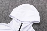 22-23 PSG White Hoodie Jacket Tracksuit#F404