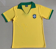 1957 Brazil Home Retro Soccer Jersey