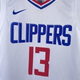 2023 Clippers GEORGE #13 White Top Quality Hot Pressing Kids NBA Jersey