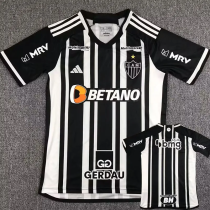 23-24 Atletico Mineiro Home Fans Soccer Jersey (Print All Sponsor)