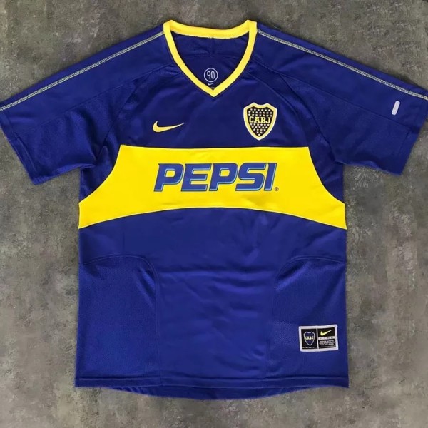 2003-2004 Boca Juniors Home Retro Soccer Jersey