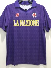 1989-1990 Fiorentina Home Retro Soccer Jersey