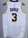 22-23 LAKERS DAVIS #3 White Top Quality Hot Pressing NBA Jersey(圆领)