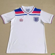 1980 England Home White Retro Soccer Jersey