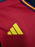 22-23 Spain Home World Cup Fans Soccer Jersey