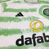 23-24 Celtic White Green Fans Soccer Jersey