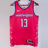 22-23 Wizards POOLE #13 Pink City Edition Top Quality Hot Pressing NBA Jersey