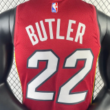 22-23 HEAT BUTLER #22 Red Top Quality Hot Pressing NBA Jersey (Trapeze Edition)
