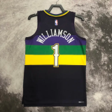 22-23 Pelicans WILLIAMSON #1 Black City Edition Top Quality Hot Pressing NBA Jersey