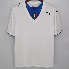 2006 Italy Away White Retro Soccer Jersey