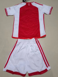 23-24 Ajax Home Kids Soccer Jersey