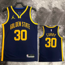 22-23 WARRIORS CURRY #30 Royal blue Top Quality Hot Pressing NBA Jersey (Trapeze Edition)