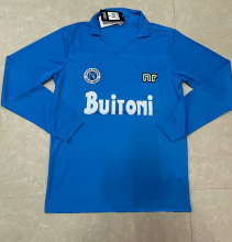 1987 Napoli Home Long sleeves Retro Soccer Jersey
