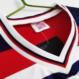 1982 England Away Red Retro Soccer Jersey