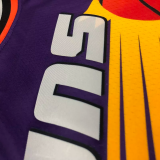 22-23 SUNS BOOKER #1 Purple Top Quality Hot Pressing NBA Jersey (Retro Logo)
