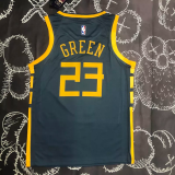 2018 WARRIORS GREEN #23 Black Gray Top Quality Hot Pressing NBA Jersey