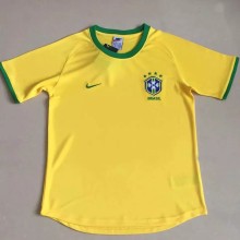 2000 Brazil Home Yellow Retro Soccer Jersey