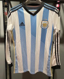 2014 Argentina Home Long Sleeve Retro Player version Soccer Jersey