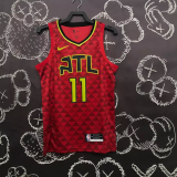 HAWKS YOUNG #11 Red Top Quality Hot Pressing NBA Jersey