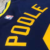22-23 WARRIORS POOLE #3 Dark blue Top Quality Hot Pressing NBA Jersey (Trapeze Edition)
