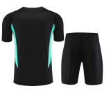24-25 Man Utd Black Green Training Short Suit