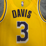 22-23 LAKERS DAVIS #3 Yellow Top Quality Hot Pressing NBA Jersey(圆领)
