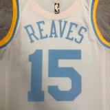 22-23 LAKERS REAVES #15 White Retro Top Quality Hot Pressing NBA Jersey