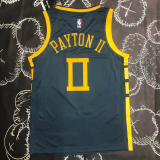 2018 WARRIORS PAYTON II #0 Black Gray Top Quality Hot Pressing NBA Jersey