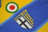 1999-2000 Parma Home Yellow Retro Soccer Jersey