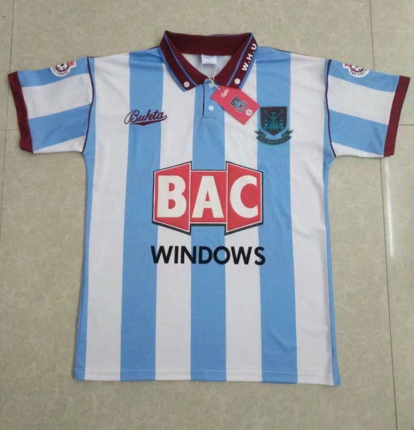 1991-1992 West Ham Away Retro Soccer Jersey