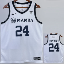2023 LAKERS BRYANT #24 White MAMBA Top Quality Hot Pressing NBA Jersey