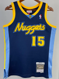 2006-07 Nuggets ANTHONY #15 Royal Blue Retro Top Quality Hot Pressing NBA Jersey